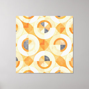 verblichene Terra Geometrics Leinwanddruck