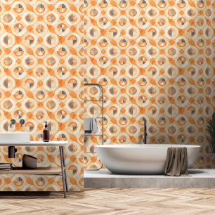 verblichene Terra Geometrics Tapete