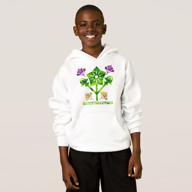 Verblüffender Stil der Blume Hoodie (Vorne ganz)