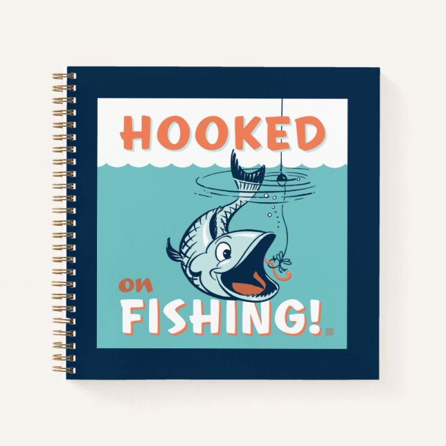 Verblüfft vom Fischfang Notizbuch (Vorderseite)