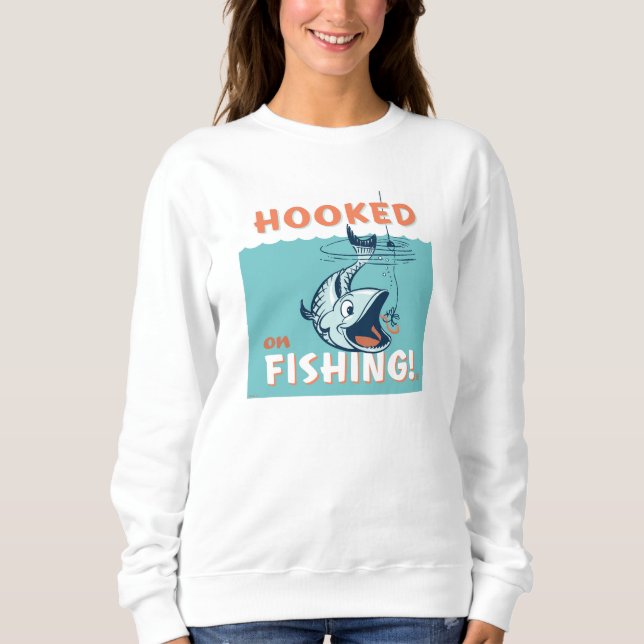 Verblüfft vom Fischfang Sweatshirt (Vorderseite)