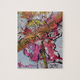 Verblühende Zinnia 001 / Künstler Larry Lerew