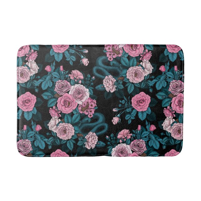 Verborgen in den Rose 2 Badematte (Vorderseite)