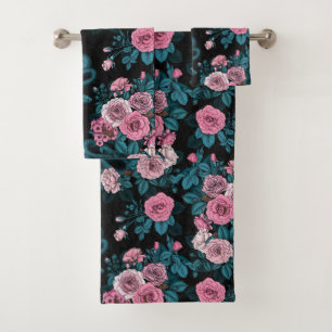 Verborgen in den Rose 2 Badhandtuch Set
