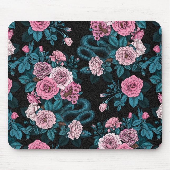 Verborgen in den Rose 2 Mousepad (Vorne)