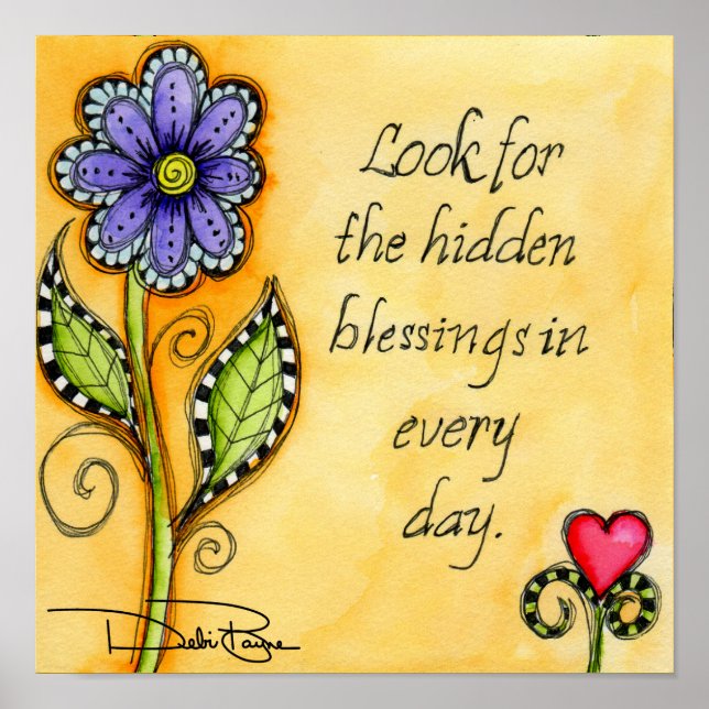 Verborgene Segnungen Poster (Vorne)