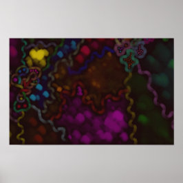 Verborgenes Mikro-Welt Impressionistisches Kunstpo Poster