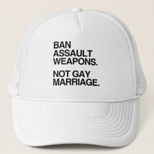 VERBOT-ANGRIFFS-WAFFEN-NICHT HOMOSEXUELLE EHE TRUCKERKAPPE