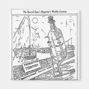 Verbot-Cartoon 1917 Magnet