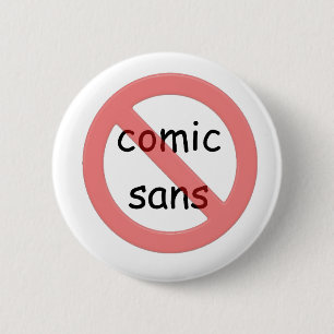 Verbot-Comic ohne Knopf Button