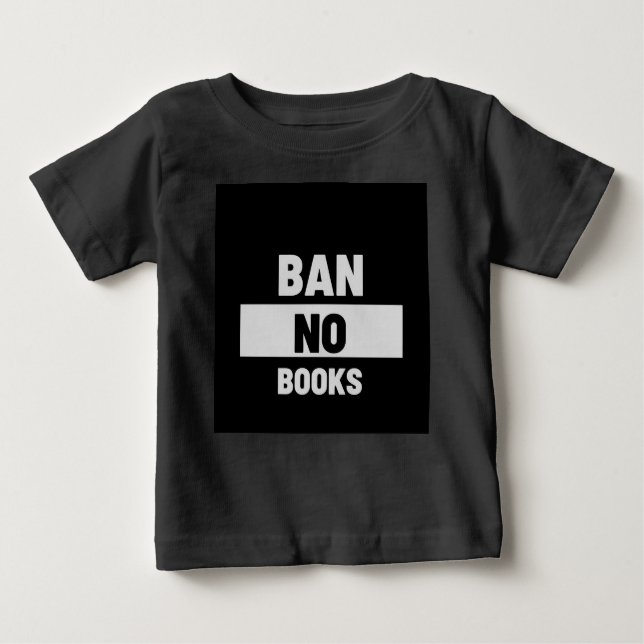 Verbot ohne Bücher Baby T-shirt (Vorderseite)