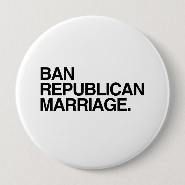 VERBOT-REPUBLIKANISCHE HEIRAT - .PNG BUTTON (Vorderseite)