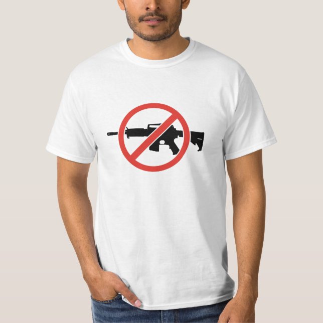 Verbot-Sturmgewehre!  Stoppen Sie Gewehr-Gewalt! T-Shirt (Vorderseite)