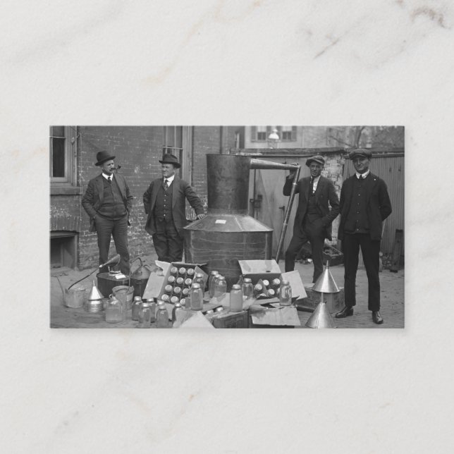 Verbot von Agenten mit Mondschin noch 1922 Visitenkarte (Vorderseite)