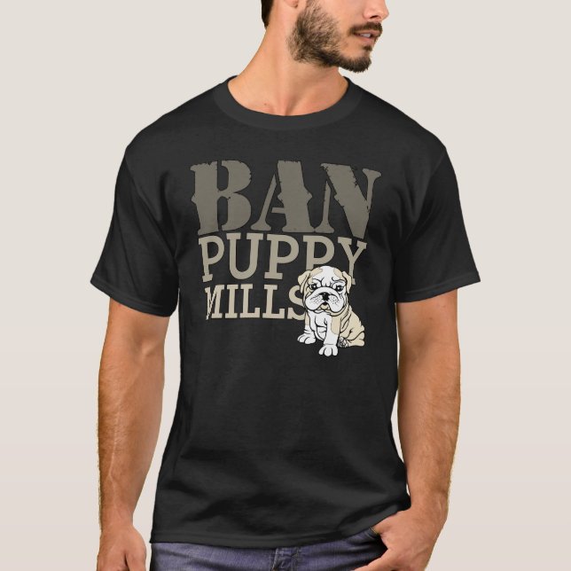 Verbot-Welpen-Mühlen T-Shirt (Vorderseite)