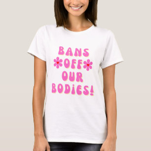 Verbote unserer Organe Retro-Pink-Typografie T-Shirt