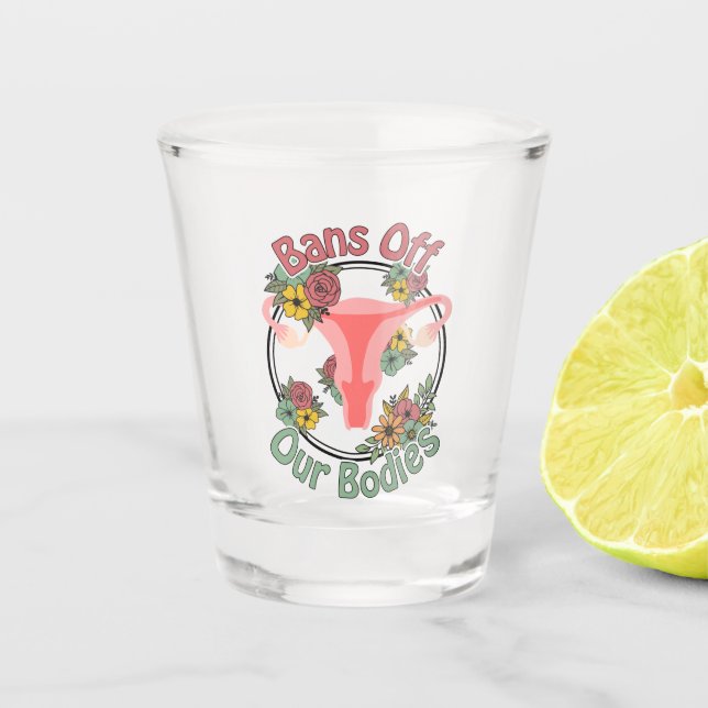 Verbote unserer Organe Schnapsglas (Vorderseite)