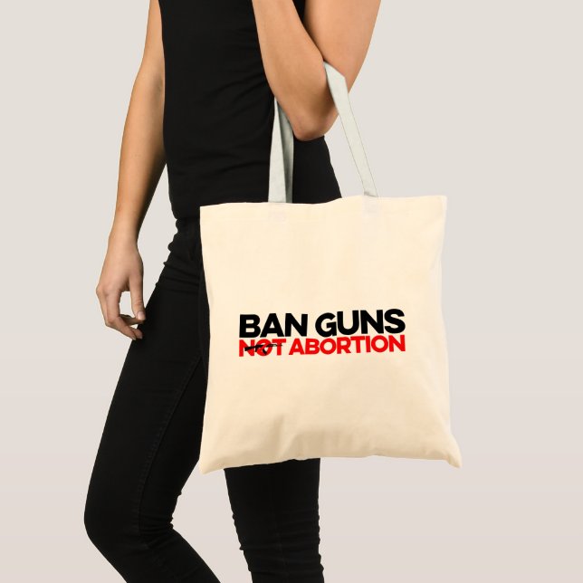 Verbote Waffen nicht Abtreibung Tragetasche (Vorderseite (Produkt))