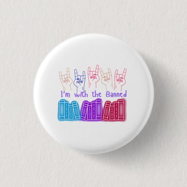 Verbotene Bücher Button (Vorderseite)