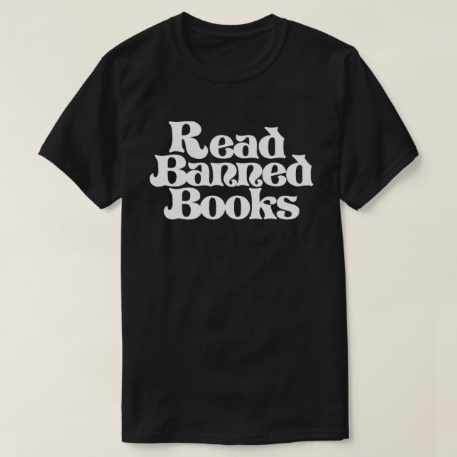 Verbotene Bücher lesen T-Shirt (Design vorne)