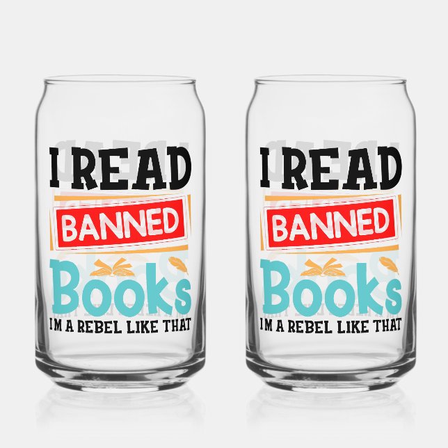 Verbotene Bücher Leserebell Dosenglas (Vorderseite)