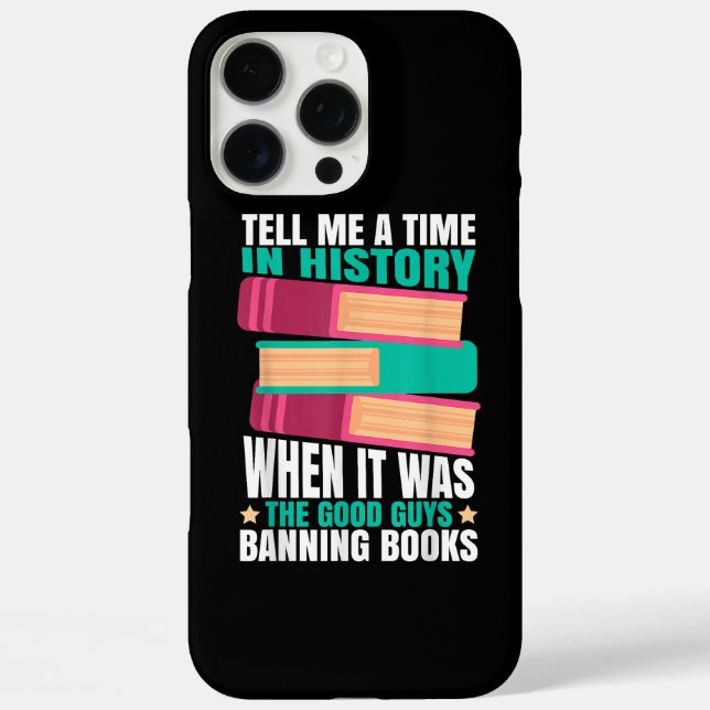 Verbotene Bücher Zitat  iPhone 16 Pro Max Hülle (Rückseite)