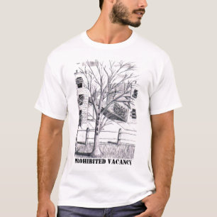 Verbotene freie Stelle/Weiß T-Shirt