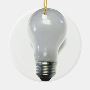 Verbotene Glühlampe-Birne Keramikornament