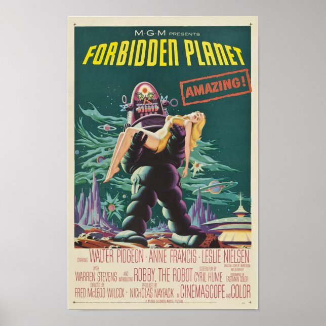 Verbotene Planet Monster Movie Poster (Vorne)