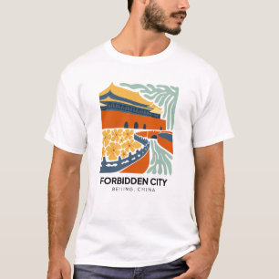 Verbotene Stadt Peking China Reisen Florenz T-Shirt