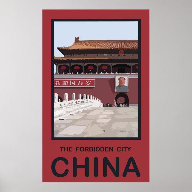 Verbotene städtische China Poster (Vorne)