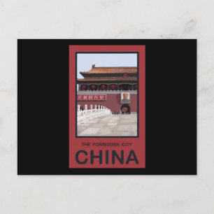 Verbotene städtische China Postkarte