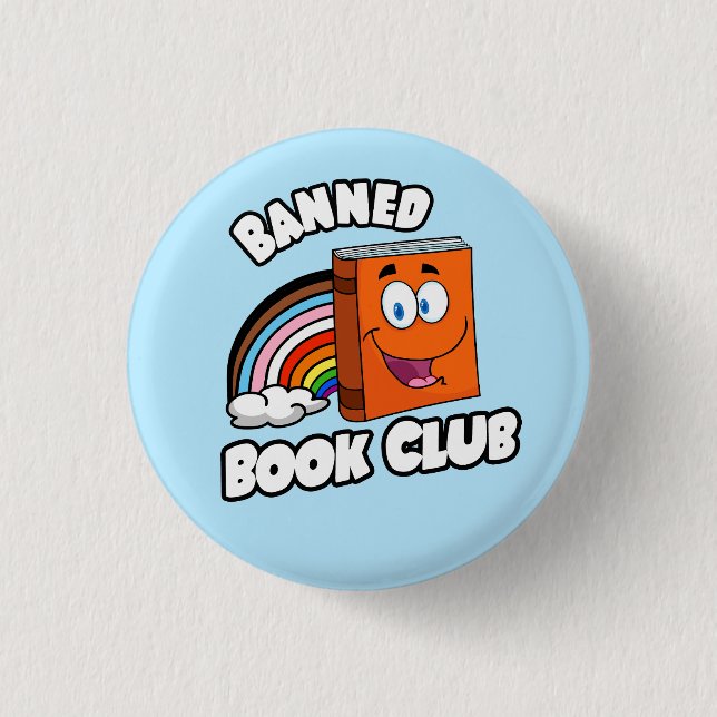 Verbotener Buchclub Button (Vorderseite)