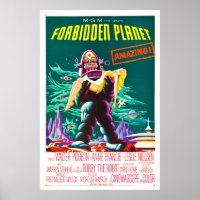 Verbotener Planet - Klassisches Filmplakat