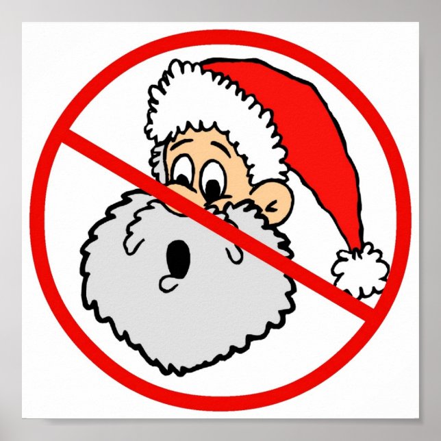 Verbotenes Santa Poster (Vorne)
