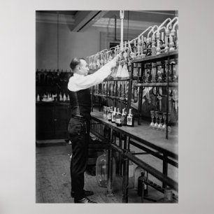 VERBOTSLIQUOR-TEST LABRADOR 1920 POSTER