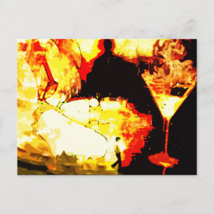 verbrannt. postkarte