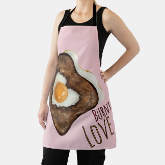 Verbrannte Liebe - Ei in einem Loch (Toast!) Schürze