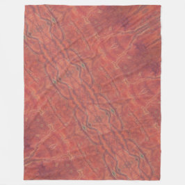 Verbrannte Orange Fleece-Decke Fleecedecke
