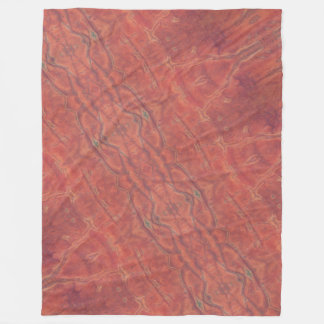 Verbrannte Orange Fleece-Decke Fleecedecke