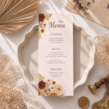 Verbrannte Orange Rustikale Herbstblätter Hochzeit