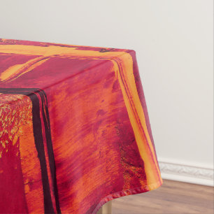Verbrannte orange texturierte Tischdecke