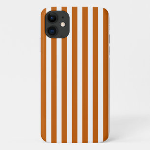 Verbrannte orange und weiße Candy-Streifen Case-Mate iPhone Hülle