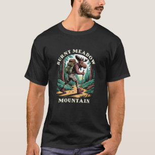Verbrannte Wiesen Berg Maine Wanderweg Rucksacktou T-Shirt