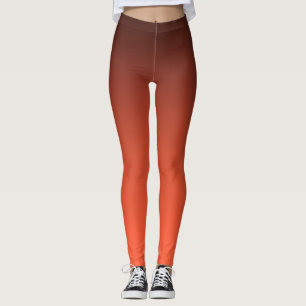 Verbrannter Oranger Gradient  Warmer Ombre Leggings