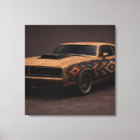 Verbranntes Streichholz Klassisches Muscle Car