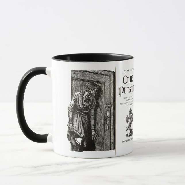 Verbrechen-und der Bestrafungs-11oz Tasse (Links)