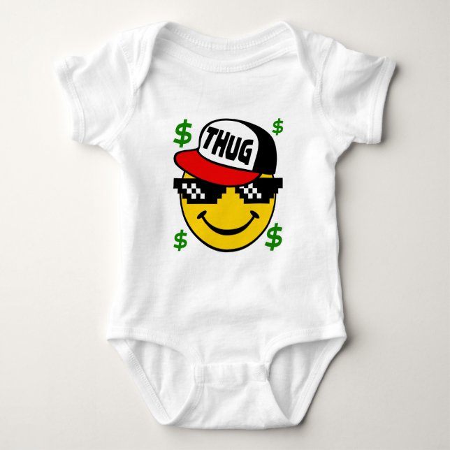 VerbrecherEmoticon Baby Strampler (Vorderseite)