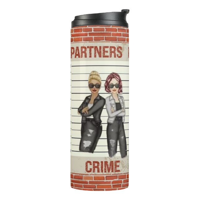 Verbrecherpartner Thermosbecher (Nach links gedreht)