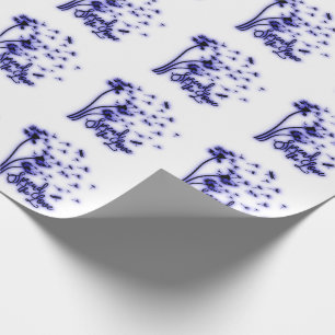 Verbreite die Liebe Löwenzahn und Libellen Geschenkpapier